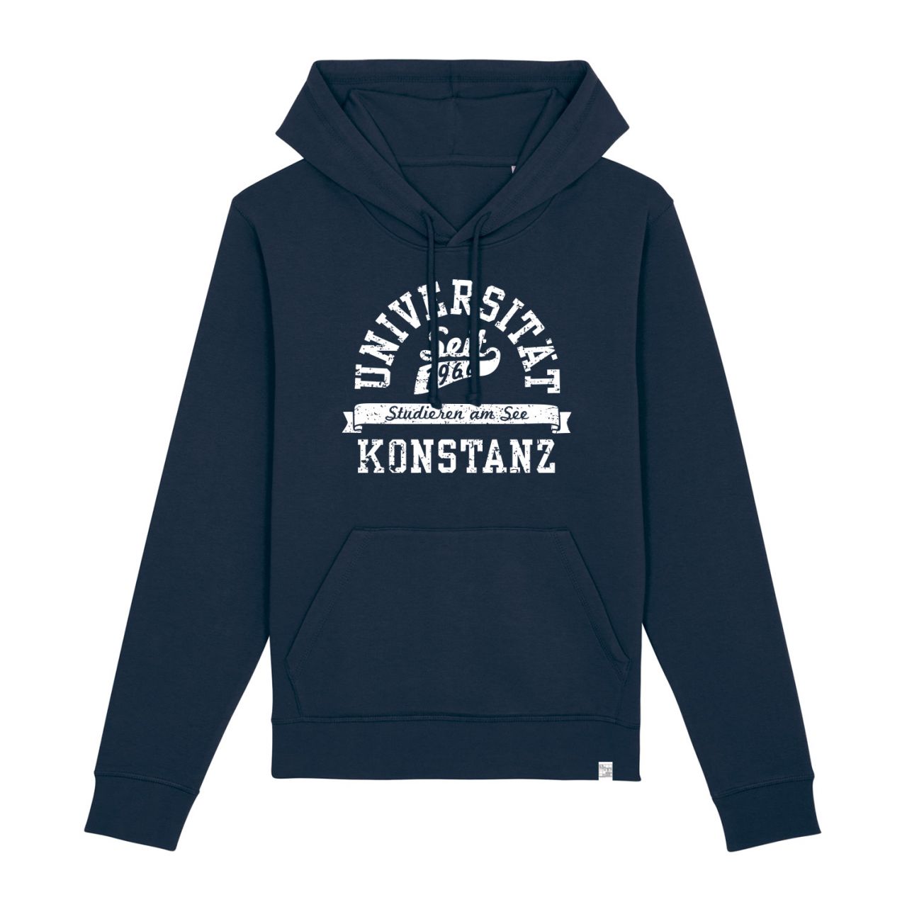 Unisex Organic Hooded Sweatshirt, navy, berkley