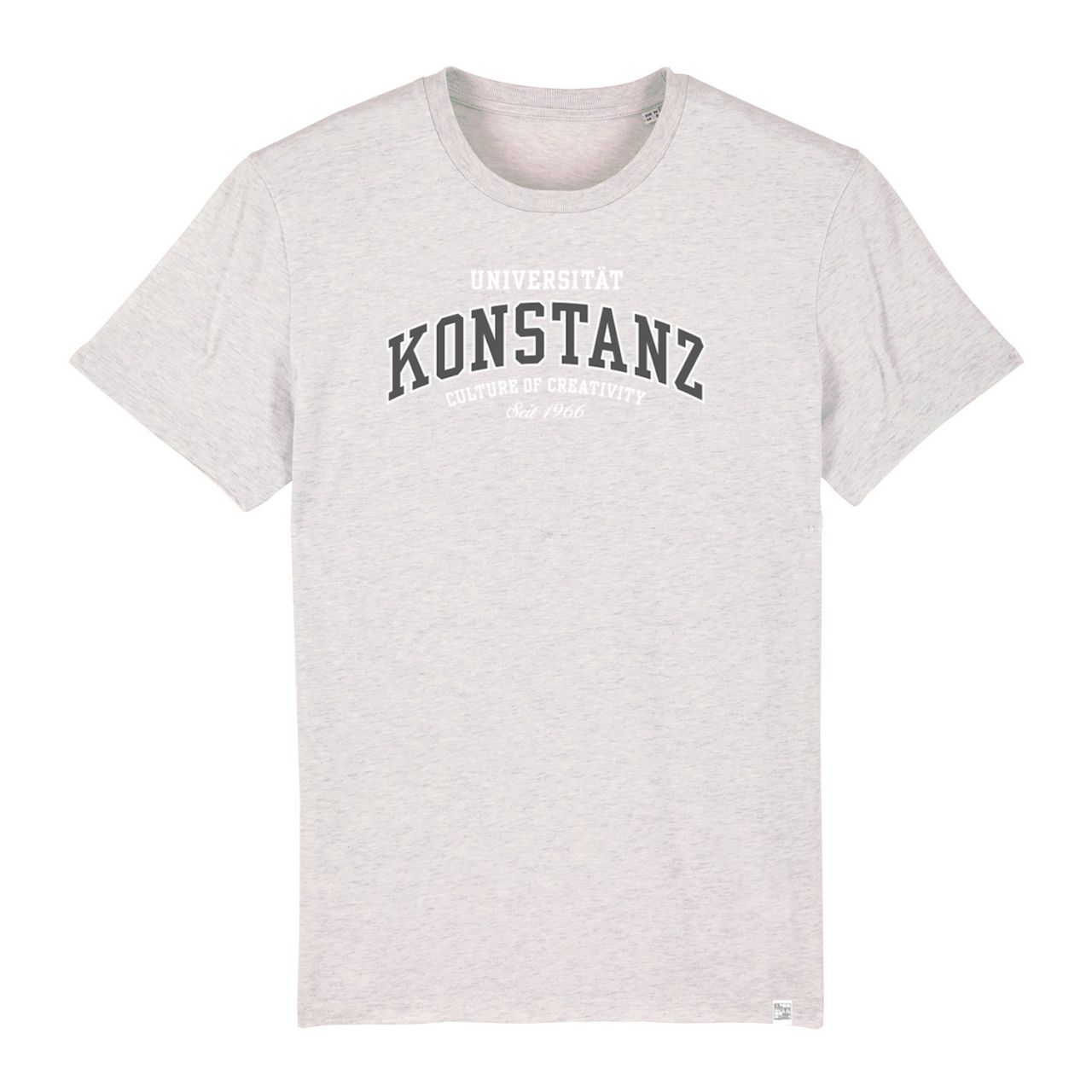 Herren Organic T-Shirt, cream heather grey, texas