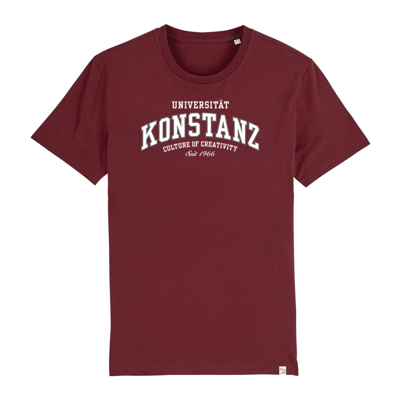 Herren Organic T-Shirt, burgundy, texas