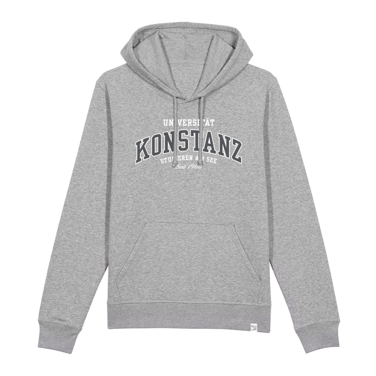 Unisex Organic Hooded Sweatshirt, heather grey, texas